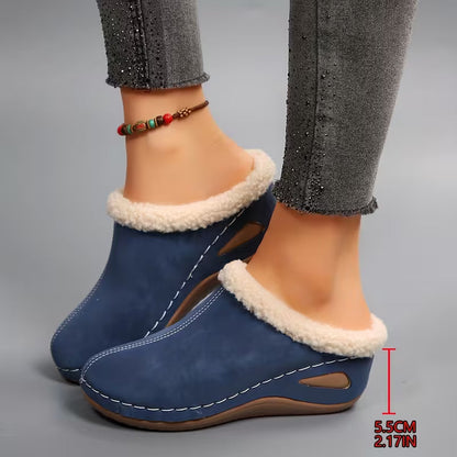 Chaussures d'hiver pour femmes avec doublure en peluche