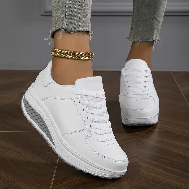 Chaussures Élégantes et Confortables - Confortables Baskets à Talon Wedge Casual