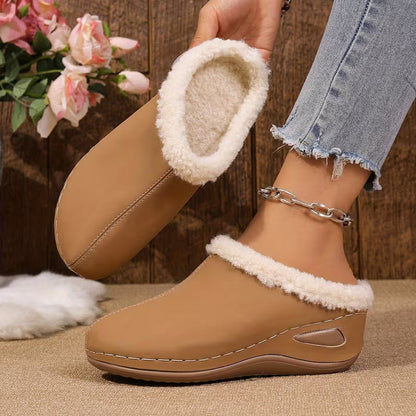 Chaussures d'hiver pour femmes avec doublure en peluche