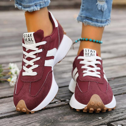 AZZY - Confortables Baskets Basses Décontractées pour Femmes