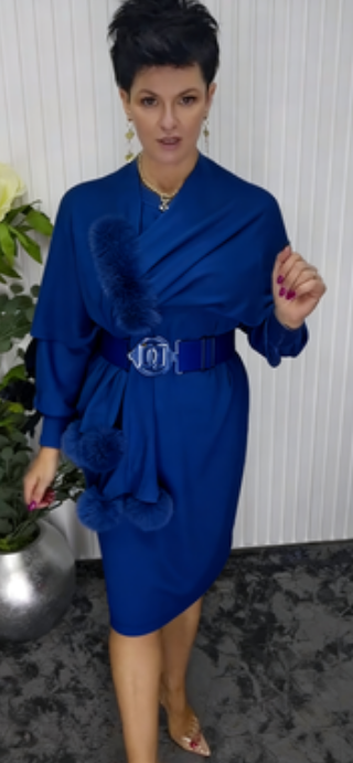 Robe longue à manches longues Noréa - Élégante Robe