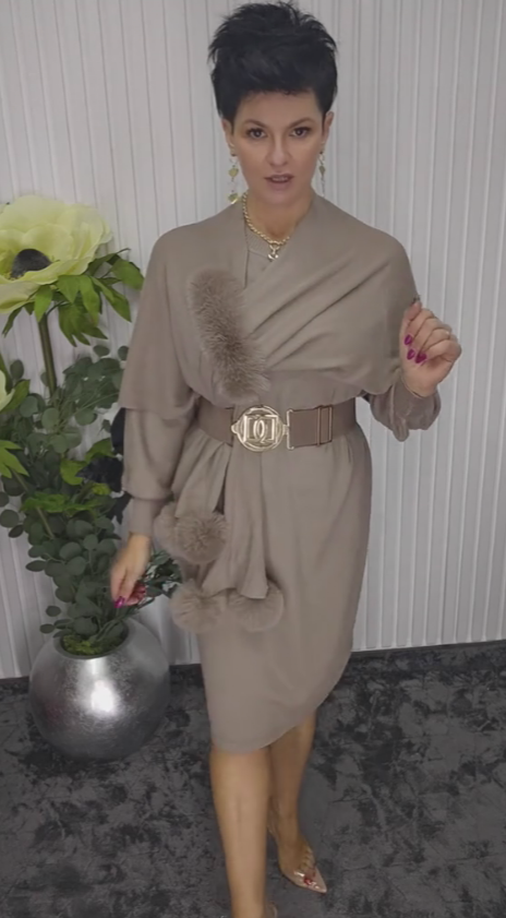 Robe longue à manches longues Noréa - Élégante Robe