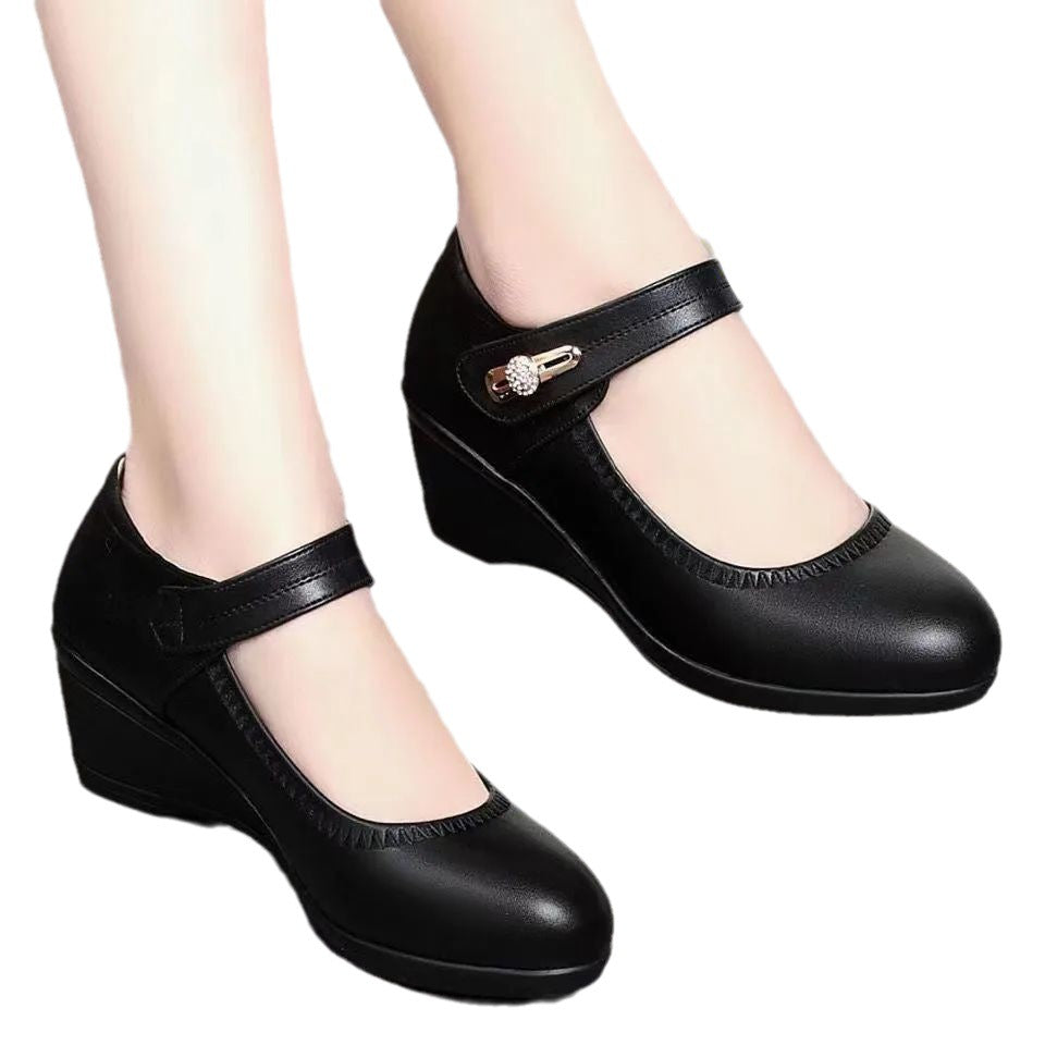 Talons en Cuir Souple - Confortables Chaussures Antidérapantes