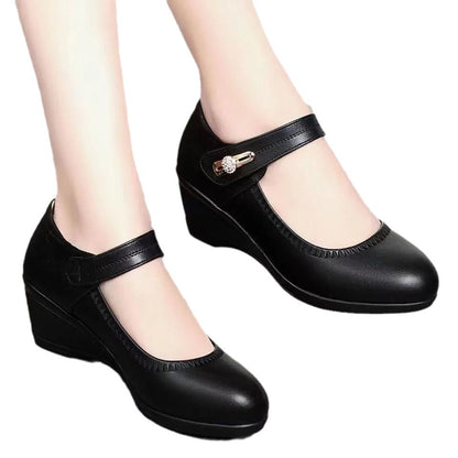 Talons en Cuir Souple - Confortables Chaussures Antidérapantes