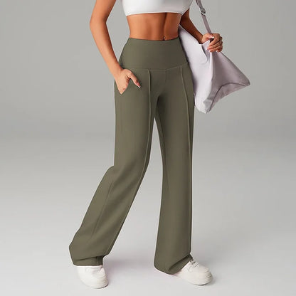 Dostawa - Confortables Pantalons droits unis pour femmes