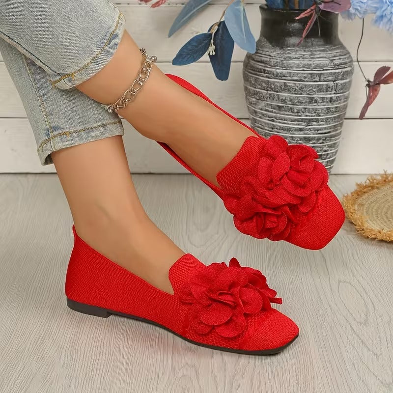Chaussures Mary Jane Fleuries pour Femmes avec Talon Plat - Confortables