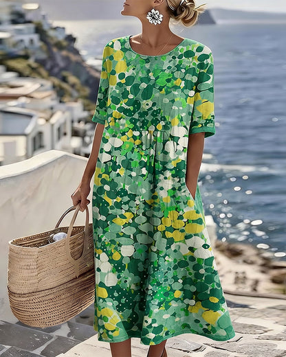 Tessène - Robe imprimée à coupe décontractée