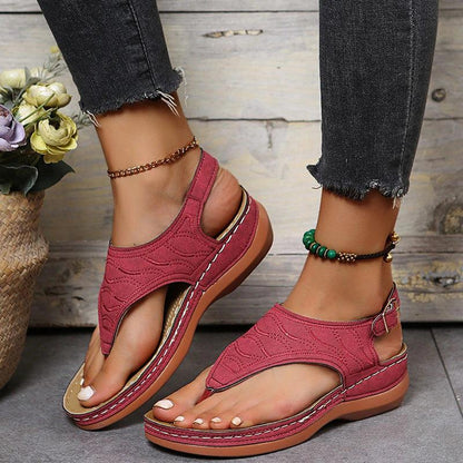 ComfortoFit - Élégantes Sandales Plates pour Femmes Oxford