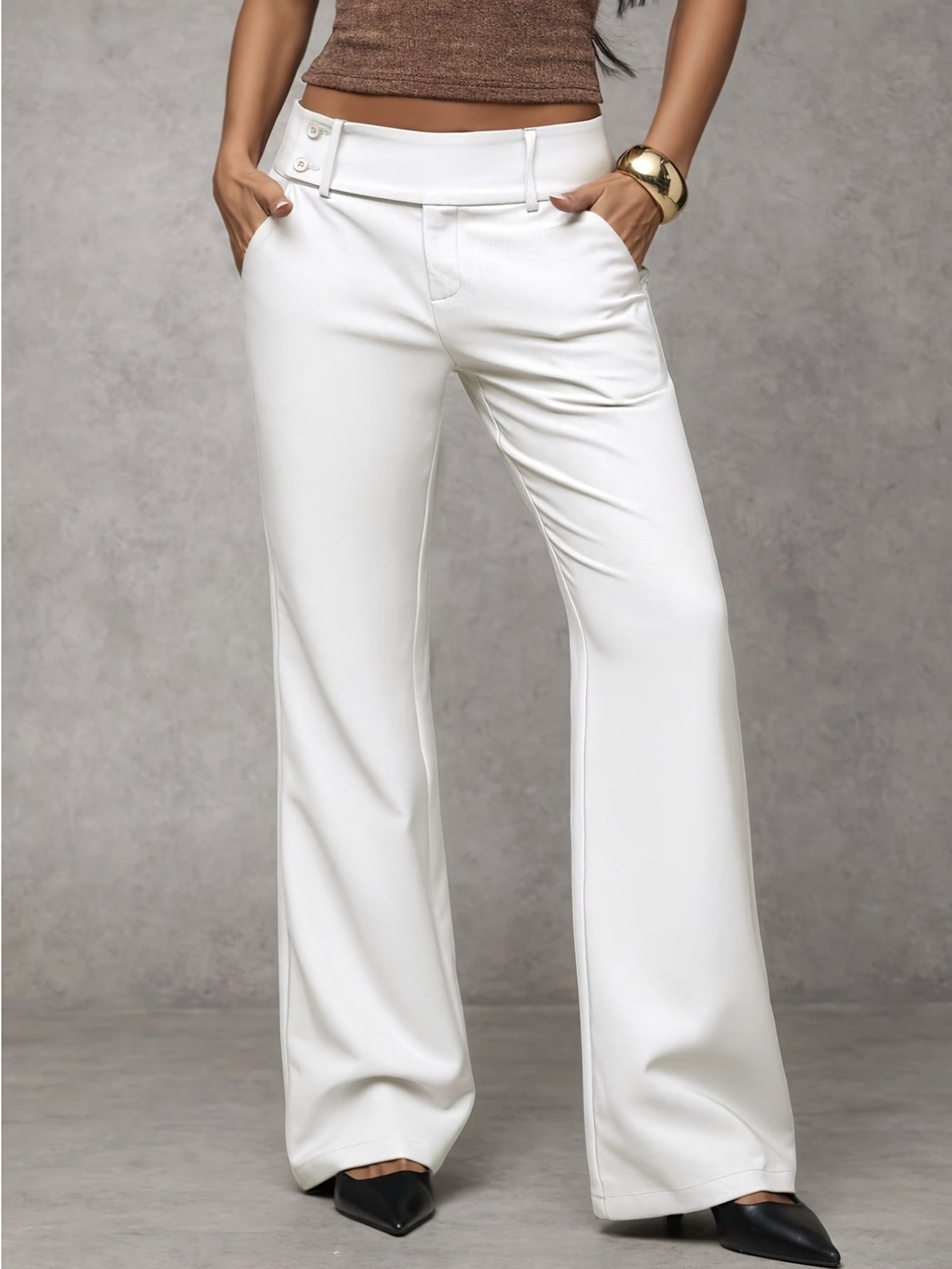 Duna — Pantalon Relaxed Taille Haute