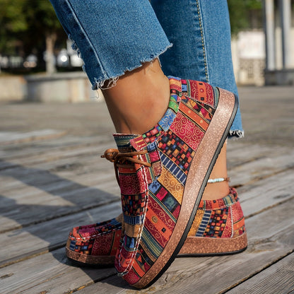 Mocassins Artistiques Colorés - Confortables et Décontractés