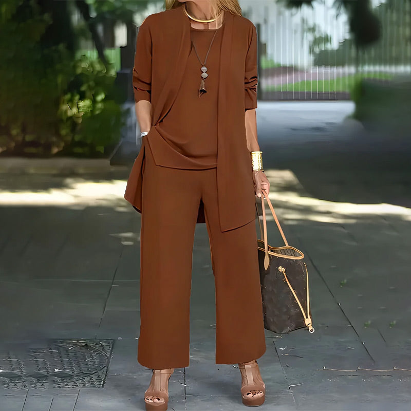 Ensemble élégant pour femmes en 3 pièces - Chic et décontracté