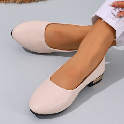 Mocassins plats en cuir pour femmes - confortables