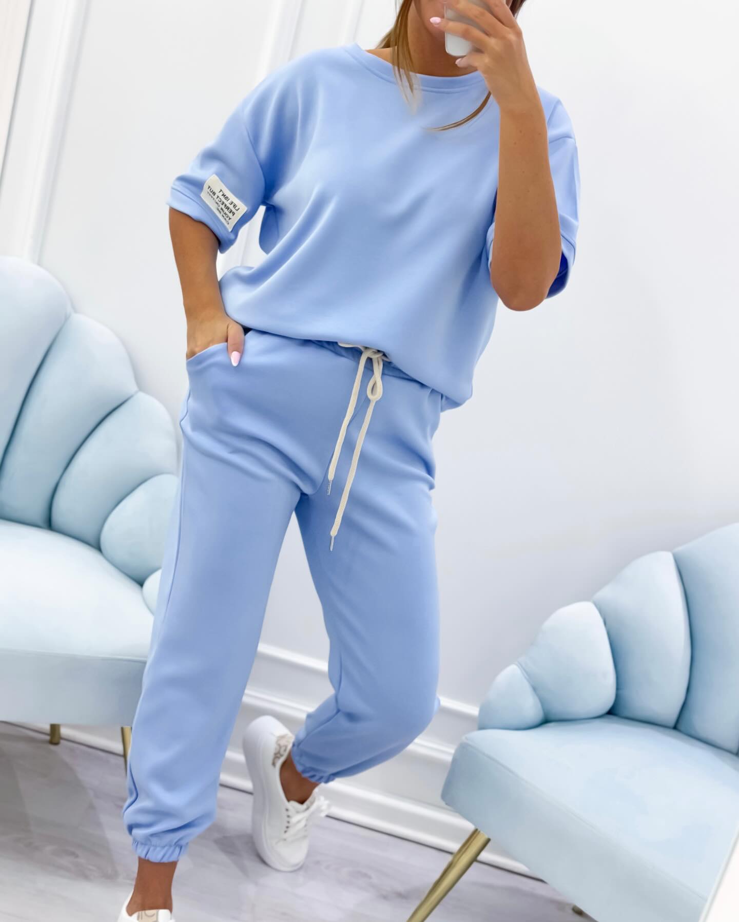 Ensemble Décontracté pour Femmes - Haut et Pantalon Élégants sans Effort