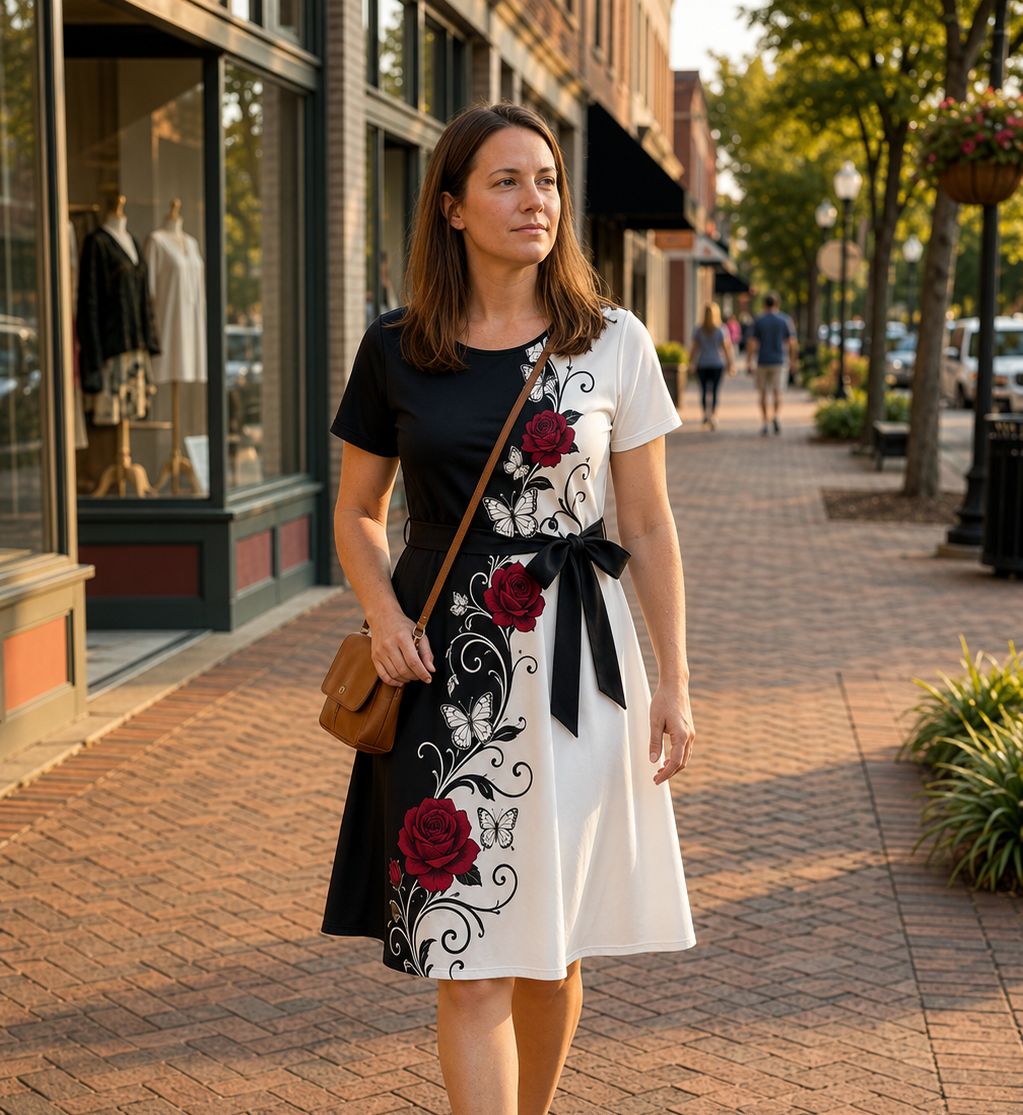 Elaria — Robe à Imprimé Floral