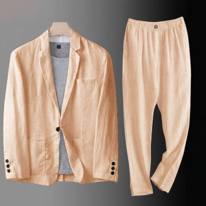Lucas - Élégant Costume en Lin Premium