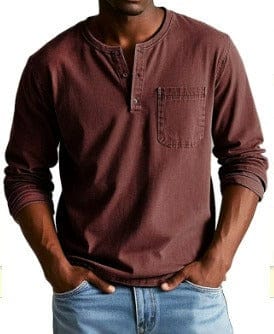 Le Weston — T-shirt Henley Vintage