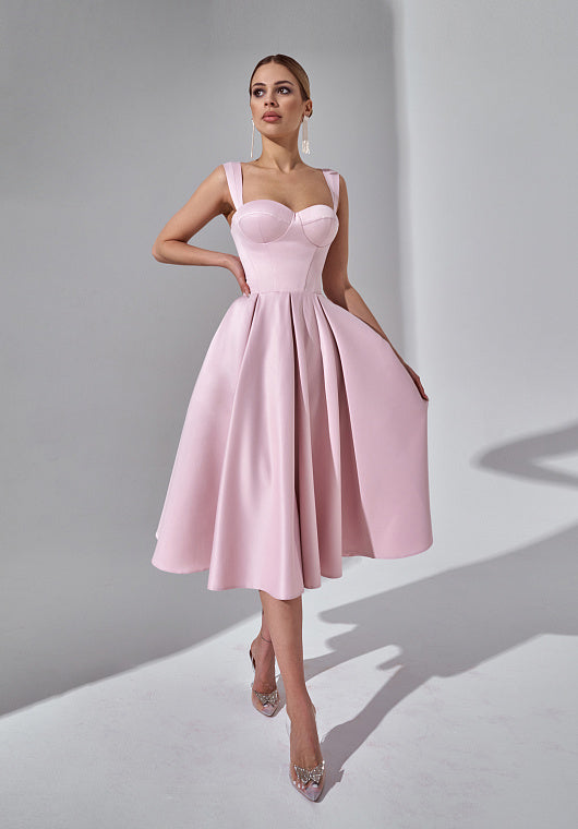 Marilyn — Robe en Taffetas Cintrée