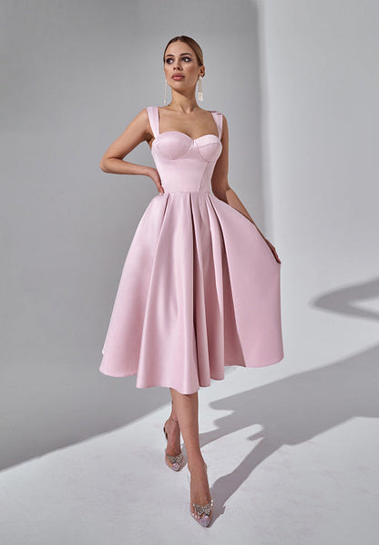 Marilyn — Robe en Taffetas Cintrée