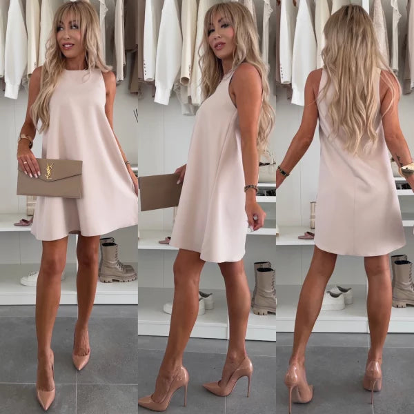 Cali — Robe Mini Sans Manches Style Blazer