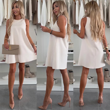 Cali — Robe Mini Sans Manches Style Blazer