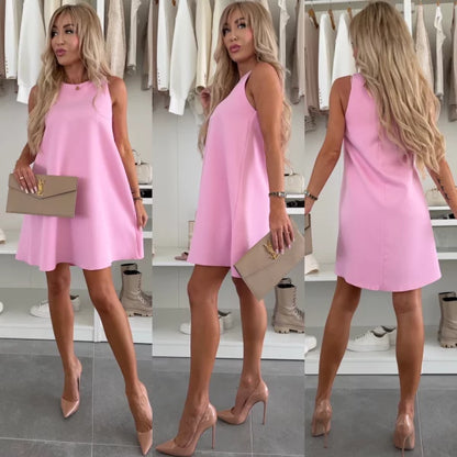 Cali — Robe Mini Sans Manches Style Blazer