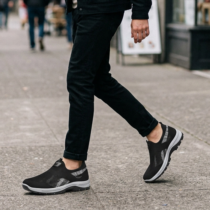 Halcombe — Chaussures Slip-On en Maille Respirante