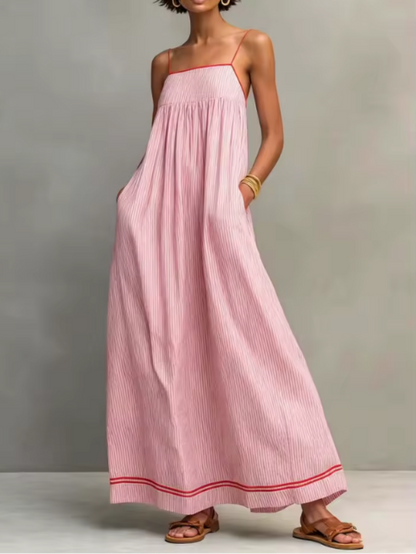 Pamela — Robe Maxi Fluide et Respirante