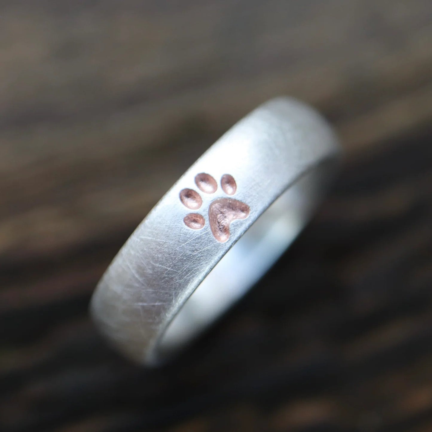 Malens — Bague en Argent avec Empreinte de Patte