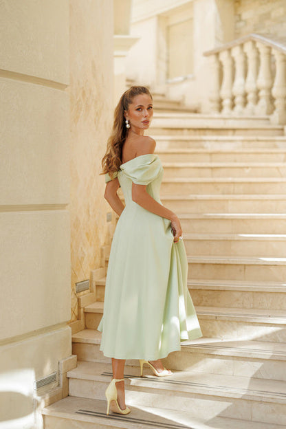 Deliha — Robe fluide à épaules dénudées