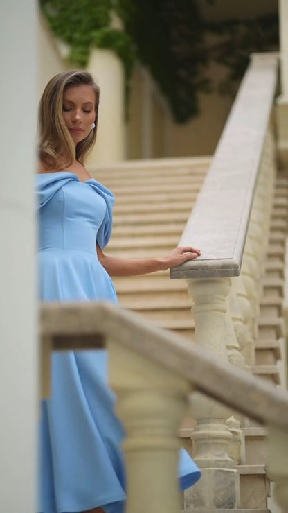 Deliha — Robe fluide à épaules dénudées