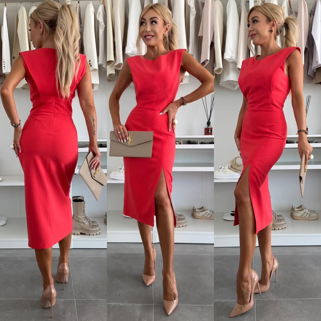 Robe — Robe Midi Ajustée Sans Manches