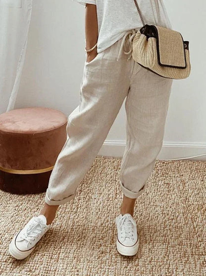Agatha — Pantalon droit taille haute