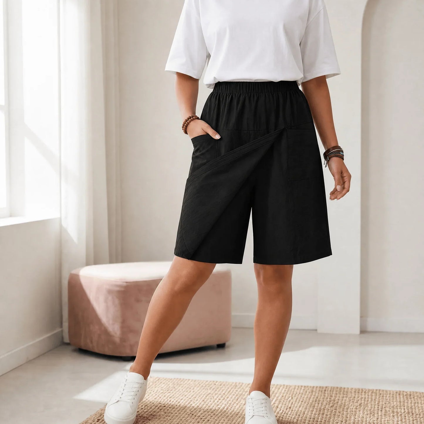 Skortée — Jupe-culotte avec taille élastique