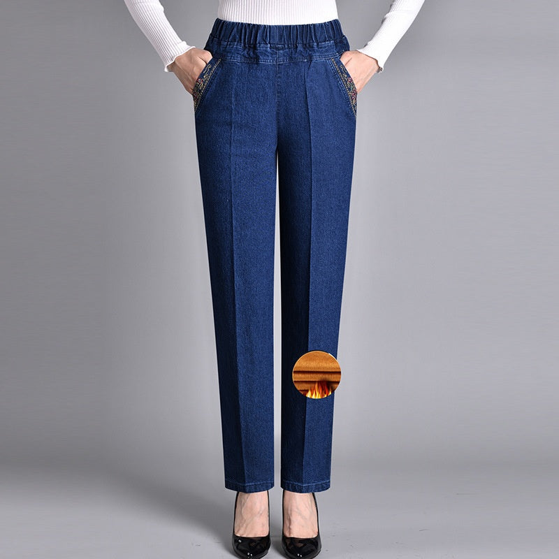 Céline — Jean Coupe Droite à Taille Élastique