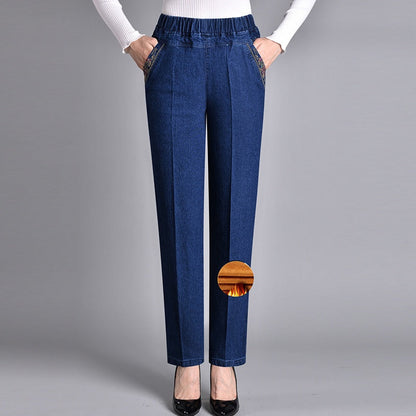 Céline — Jean Coupe Droite à Taille Élastique