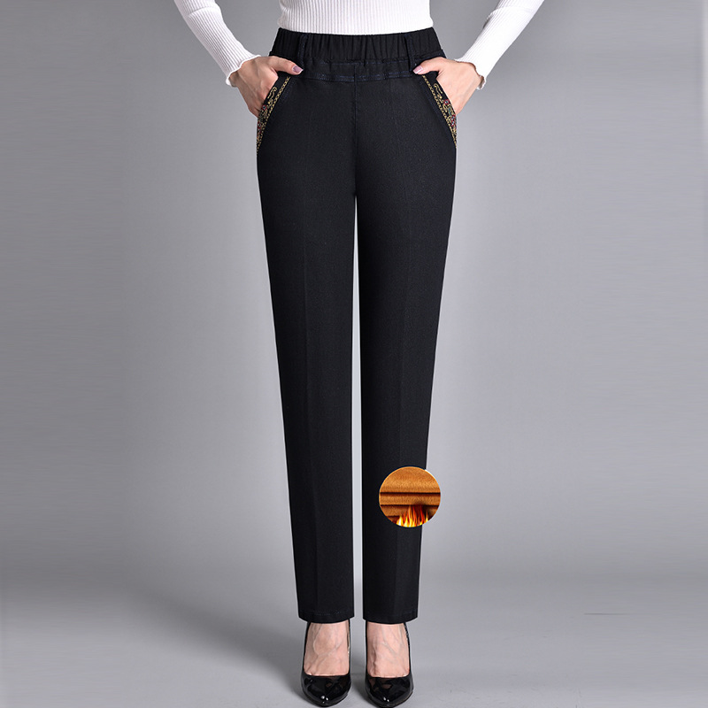 Céline — Jean Coupe Droite à Taille Élastique