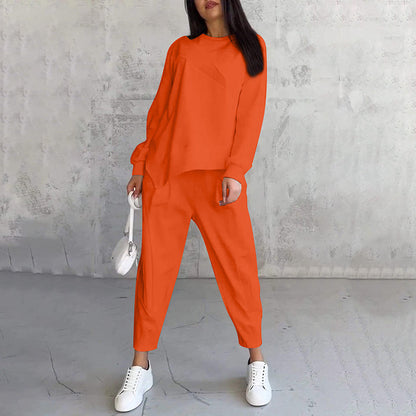 Cotonné — Ensemble Sweatshirt & Pantalon Asymétrique en Coton