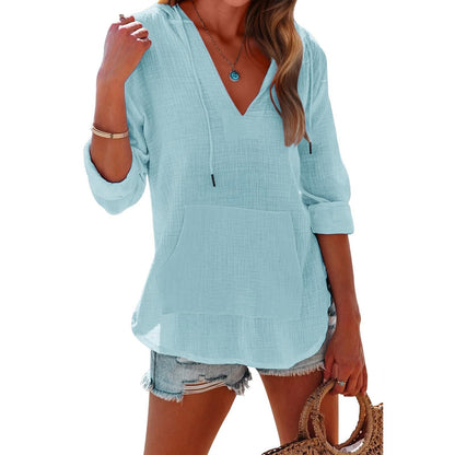 Solveig — Robe de Plage Oversize à Capuche