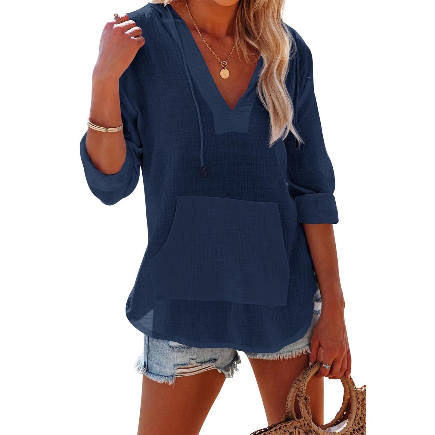 Solveig — Robe de Plage Oversize à Capuche