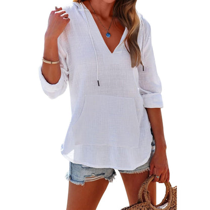 Solveig — Robe de Plage Oversize à Capuche