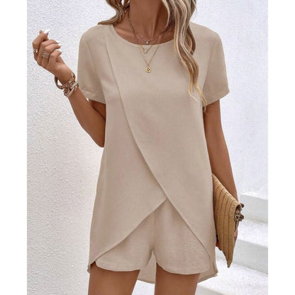 Vaelora — Ensemble Top Asymétrique & Shorts