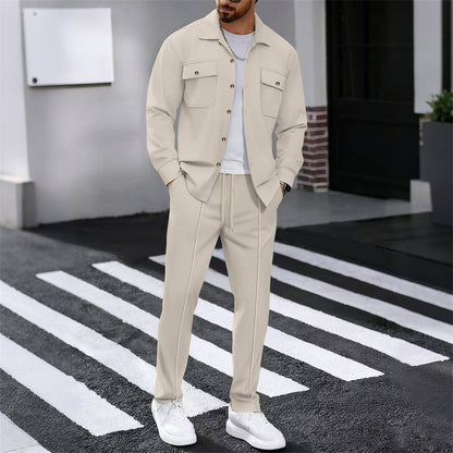 Maison — Ensemble Veste et Pantalon en Tricot Waffle