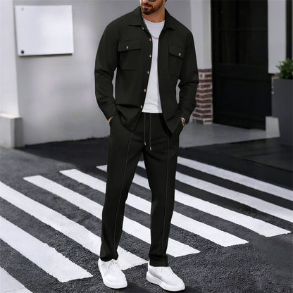 Maison — Ensemble Veste et Pantalon en Tricot Waffle