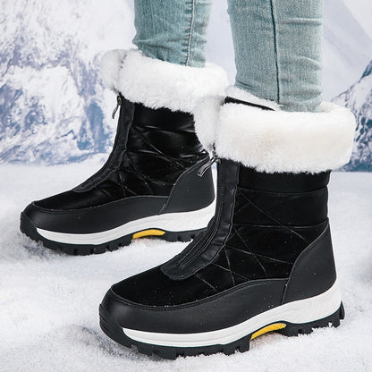 Elowyn — Bottes d'hiver chaudes avec fermeture éclair