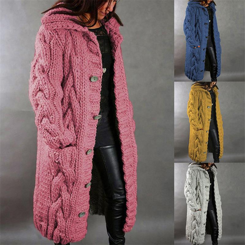 Ondine — Manteau Cardigan en Tricot Épais