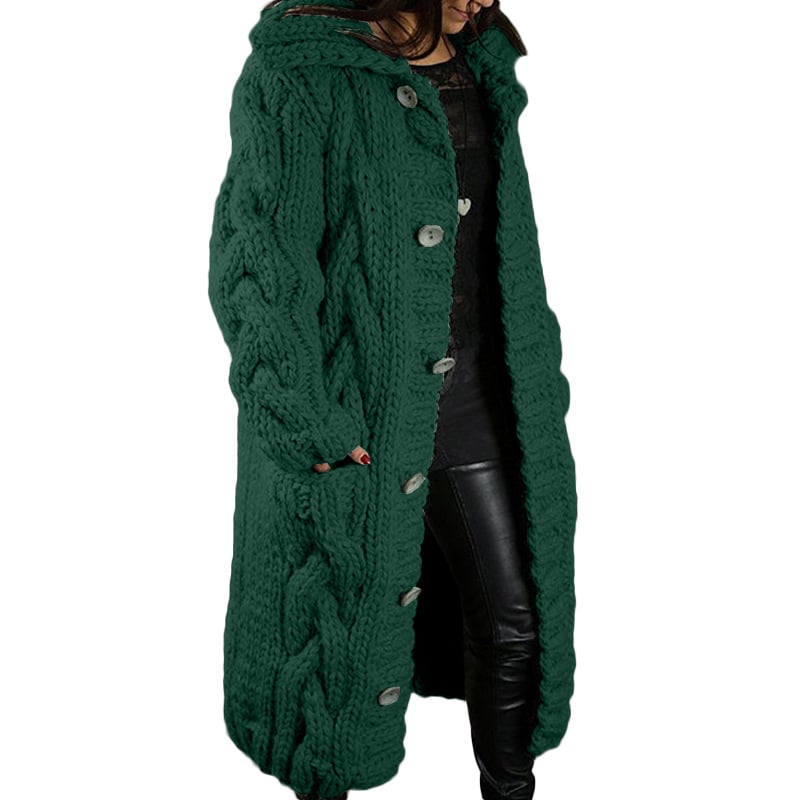 Ondine — Manteau Cardigan en Tricot Épais