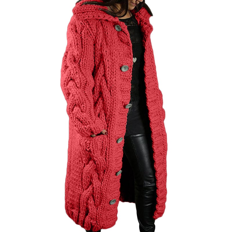 Ondine — Manteau Cardigan en Tricot Épais