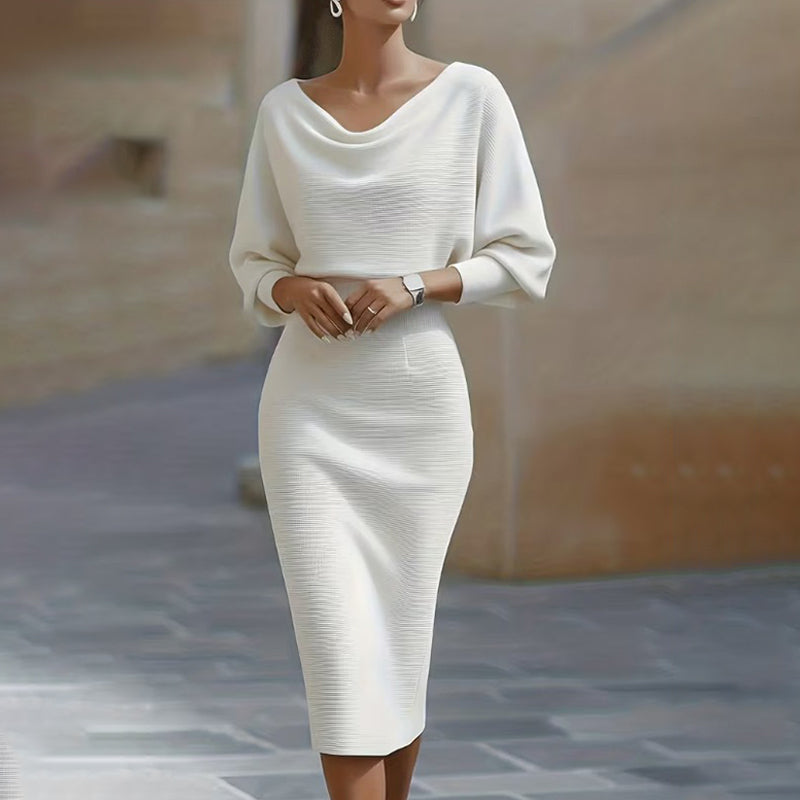 Silou — Robe Midi Élégante Ajustée Mince