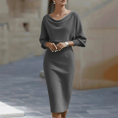 Silou — Robe Midi Élégante Ajustée Mince