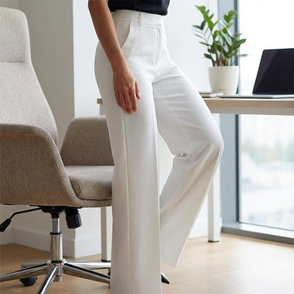Marchelle — Pantalon de Costume Tailleur Taille Haute